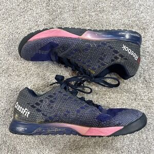 Reebok CrossFit Nano 5.0 Women's Training Shoes 9 Navy Pink Lightweight Gym Shoe